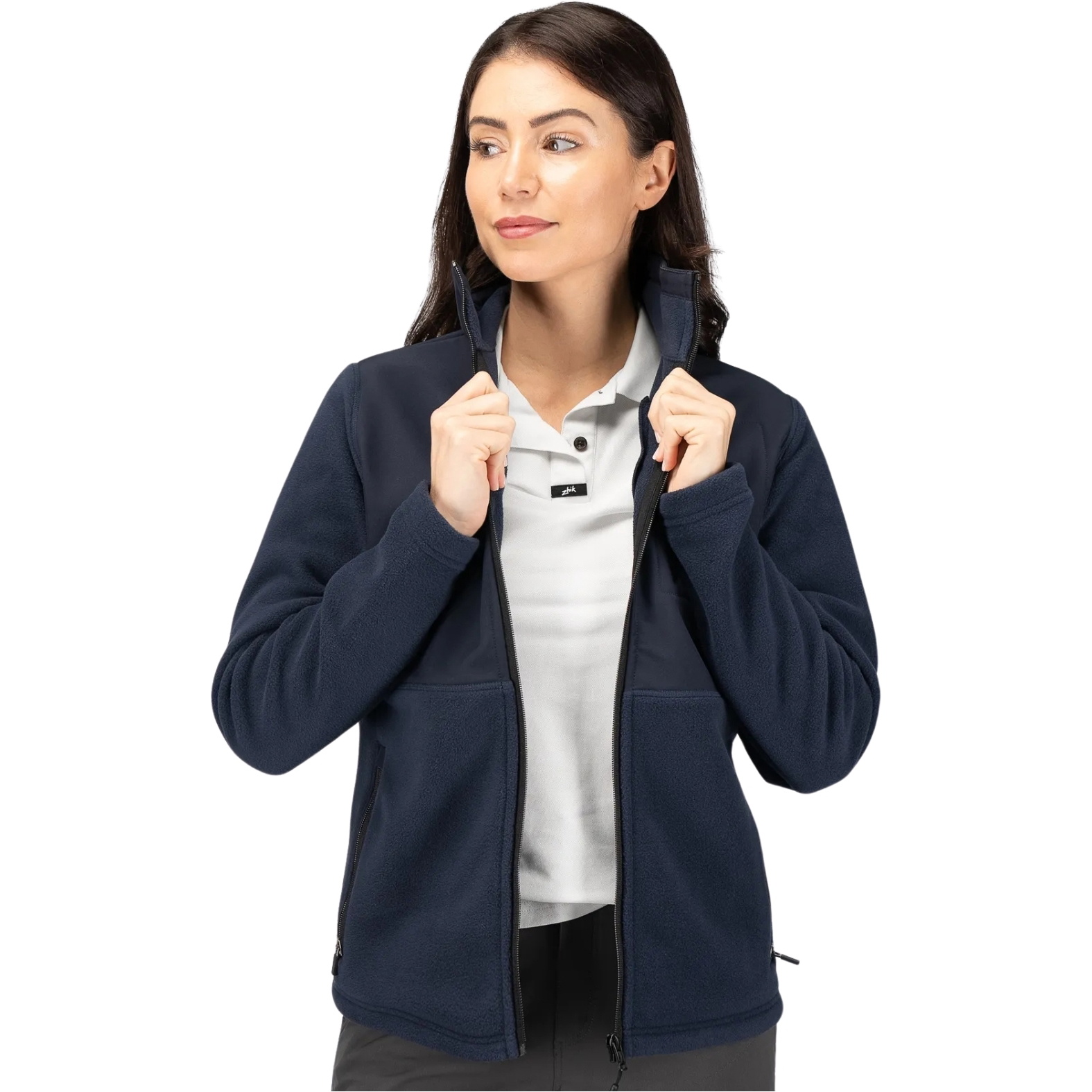 2026 Zhik Womens Hybrid Fleece Jacket JKT-0035-W - Midnight Blue
